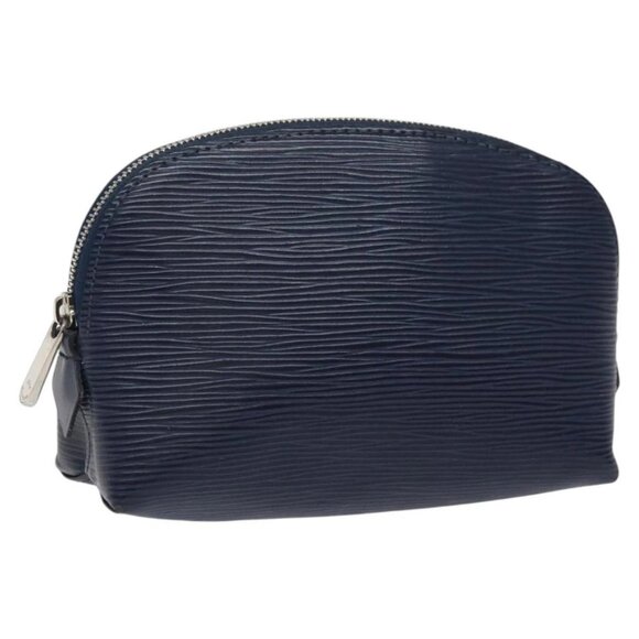 LOUIS VUITTON Epi Pochette Cosmetic PM Cosmetic Pouch Andigo blue - Picture 1 of 15
